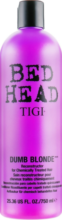 Відновлюючий кондиціонер для пошкодженого волосся Tigi Bed Head Dumb Blonde Conditioner, 750 мл