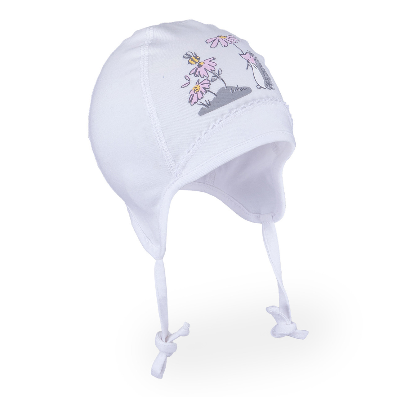 Трикотажна шапочка для дівчинки TuTu арт.3-005424 (38-42, 42-46) 42-46 див., Білий, фото 1