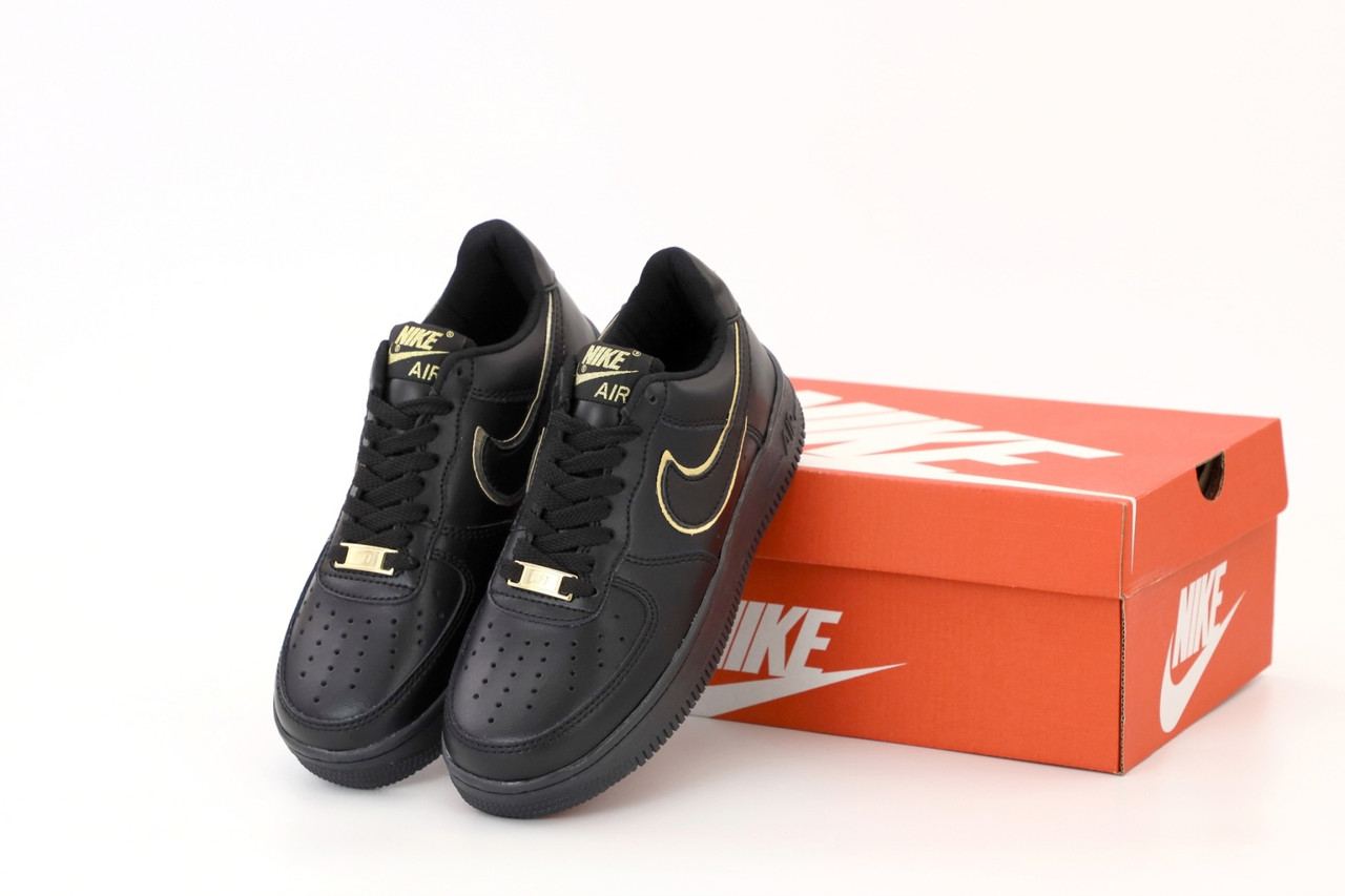 Чорні Кросівки Nike Air Force жіночі