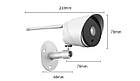 Вулична WI-FI IP камера відеоспостереження Marlboze метал блок живлення 2 Mp Full HD, фото 2