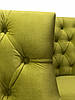 Стілець м'який кухонний обідній MeBelle MUSE 56 х 55 х 100 см із стяжками, зелений салатовий фісташковий велюр, фото 7