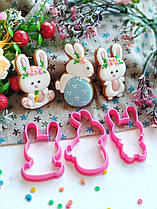 3D-формочки-вирубки для пряників "Набір міні 18" (зайчики)