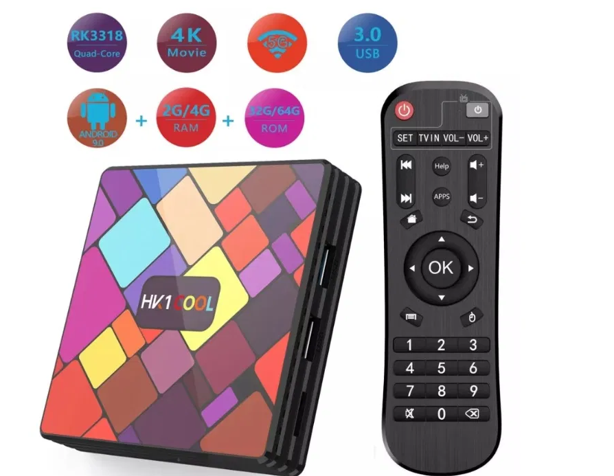 Смарт ТВ приставка HK1 Cool 4Gb/32GB Android 9.0 Smart TV Box, Медиаплеер 6К, WiFi, H.265 - фото 4 - id-p1177241735