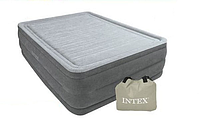 Надувная двуспальная кровать Intex 64418 со встроенным электро насосом (152-203-56 СМ)