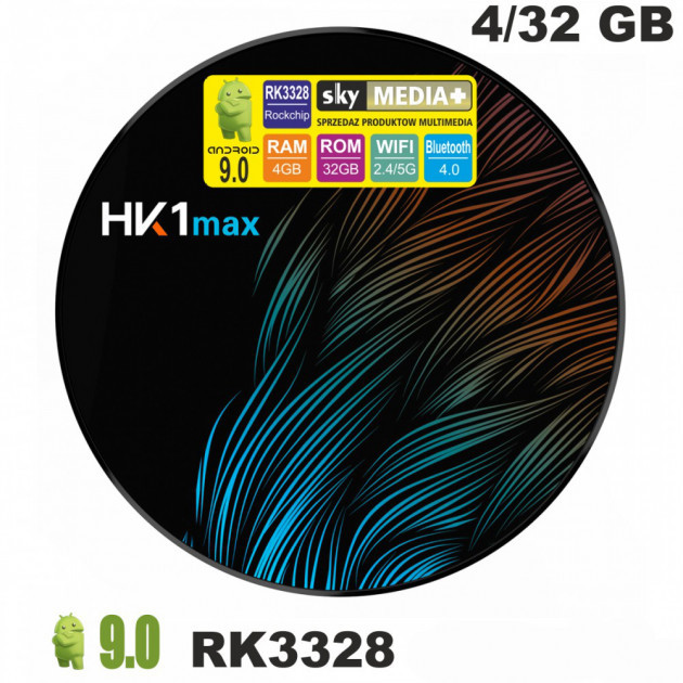 Цифровая TV приставка HK1 MAX 4GB/32GB ANDROID 9.0, Медиаплеер - фото 2 - id-p1177241736