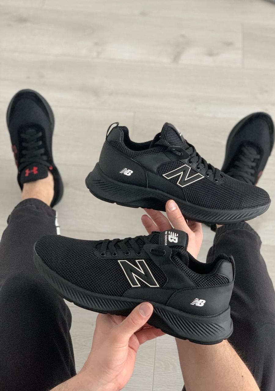 Кросівки чоловічі сітка New Balance Black