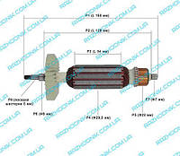 Якорь на болгарку START PRO SAG-1170