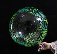 Шар bubbles с рисунком "Тропики" 45 см
