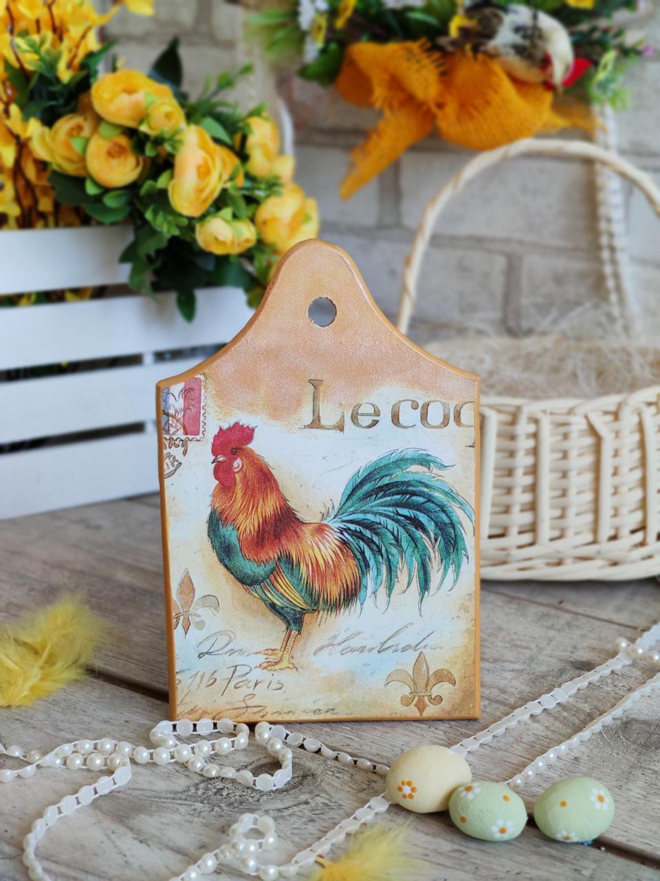 Дошка кухонна із дерева,  для декору, Н - 21-22,5 см, 135/105 грн, великодній декор, фото 1