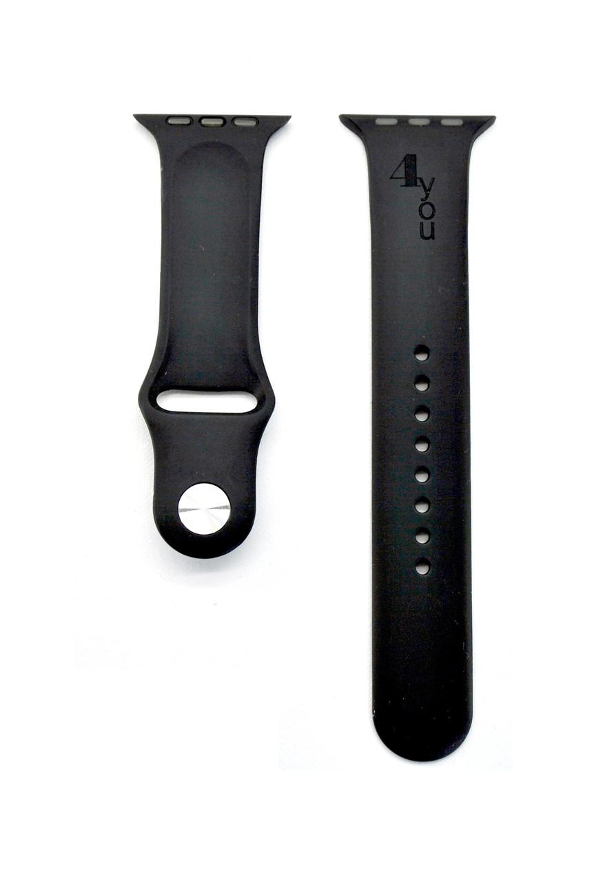 Ремінець силіконовий для смарт годинника 4you LIFE 34 мм Black