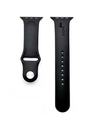 Ремінець силіконовий для смарт годинника 4you LIFE 34 мм Black, фото 1