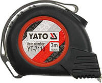 Рулетка YATO : L= 5 м х 25 мм. з нейлоновим покриттям, магнітним наконечником [12/120] YT-7111