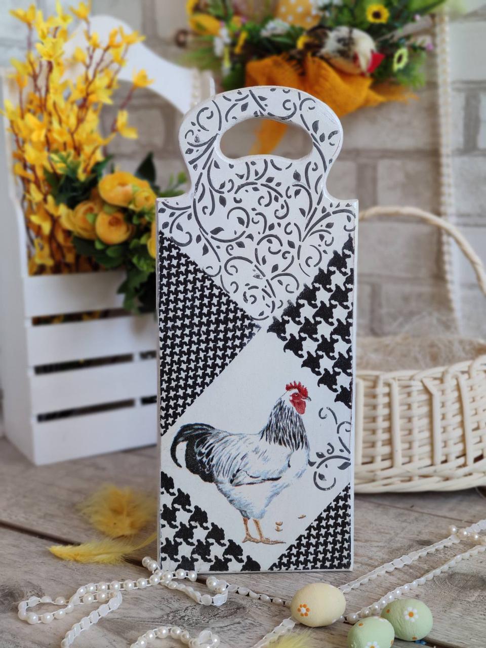 Дошка кухонна із дерева, для декору, Н-34 см великодній декор, фото 1