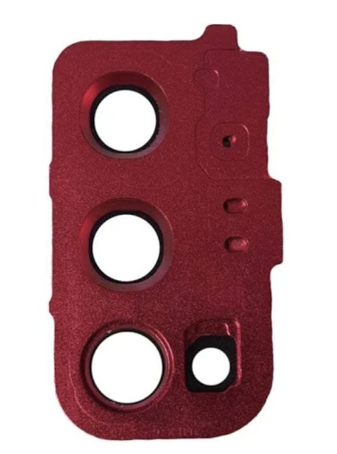 Скло камери для Samsung G980 Galaxy S20, з рамкою, колір червоний, фото 1