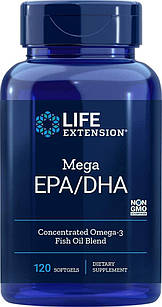Life Extension Mega EPA/DHA 120 гелевих капсул