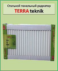 Сталевий радіатор Terra teknik 22k 500*400 бокове підключення