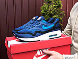 Кросівки чоловічі Nike Air Max Zero QS сітка синій чорний білий, фото 8