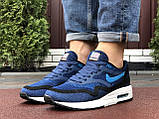 Кросівки чоловічі Nike Air Max Zero QS сітка синій чорний білий, фото 4