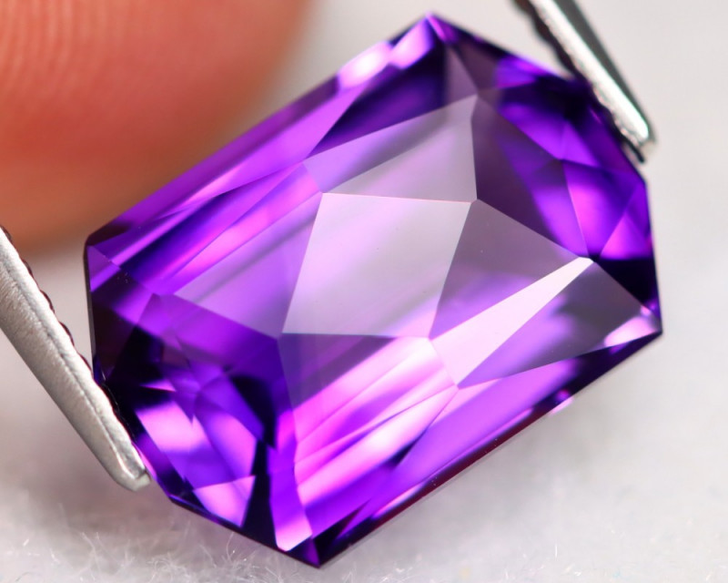 Натуральний Аметист дизайнерського огранювання 4.98Ct. 13.2 x 9.2 x 6mm, фото 1