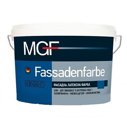 Фасадна латексна фарба MGF Fassadenfarbe 1кг, фото 1