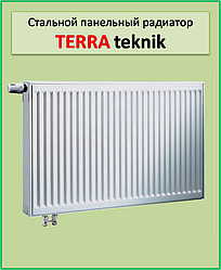 Сталевий радіатор Terra teknik 22 k 500*400 (нижнє підключення)
