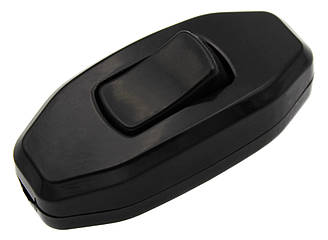 Вимикач на бра DE-PA 6A 250V Чорний