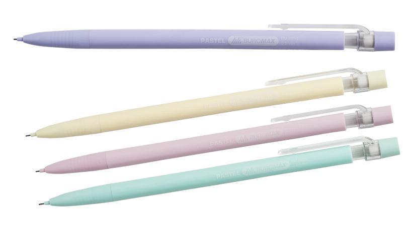 Механічний простий олівець 0.5 мм "BuroMAX" PASTEL