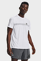 Мужская белая футболка UA Speed Stride Graphic SS Under Armour 1361480-100