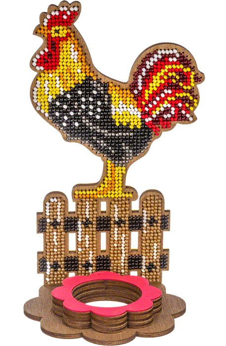 Набір для вишивки по дереву Півник на паркані FLK-333