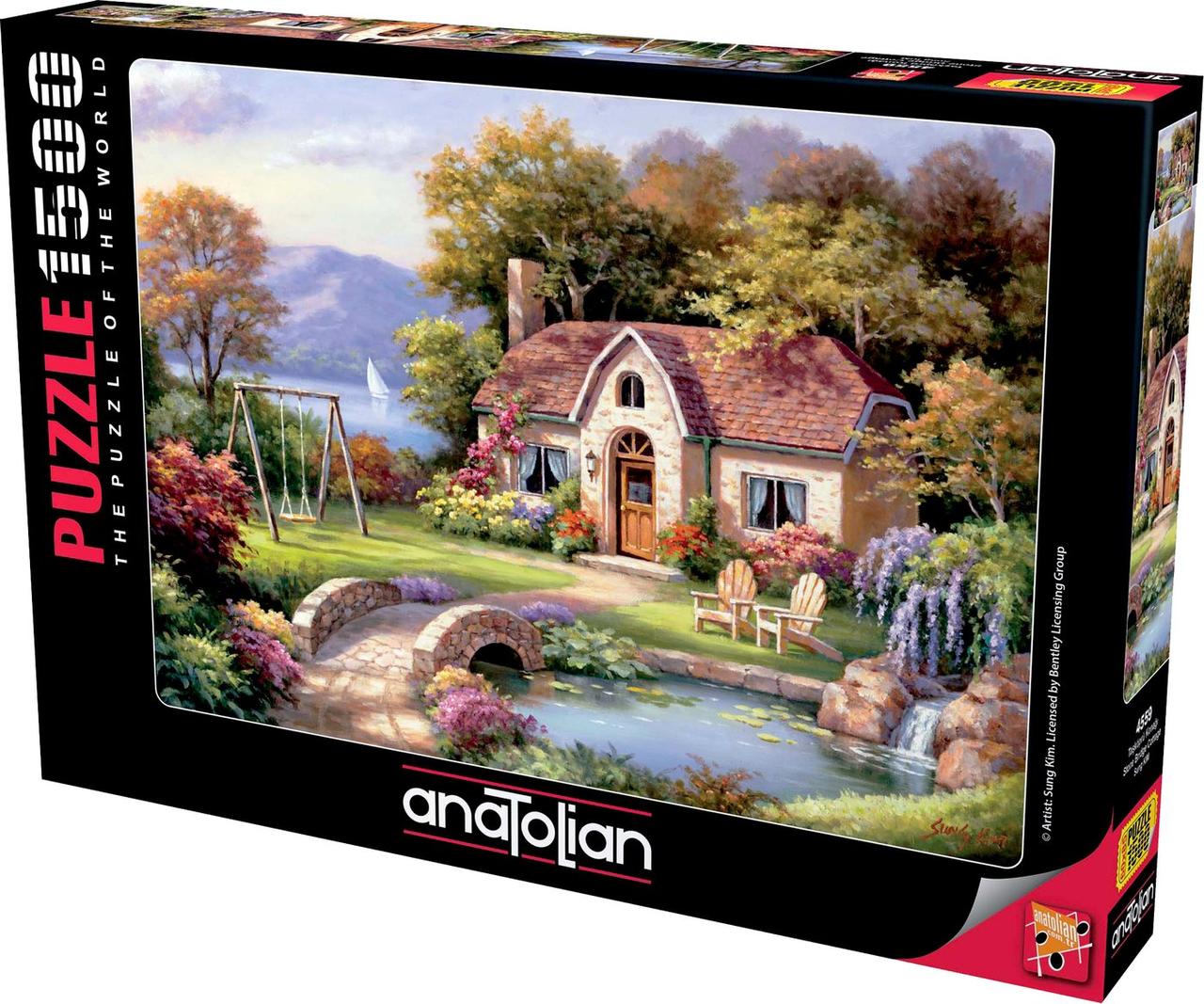 Пазли 1500 елементів Коттедж Stone Bridge 4559 Anatolian