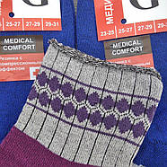 Медичні шкарпетки жіночі демісезонні 18В11 GRAND, Україна, р25-27, орнамент, асорті, 30030637, фото 2