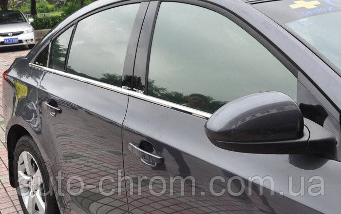 Нижня окантовка вікон Chevrolet Cruze, фото 1