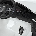 Дитячий електромобіль Джип Land Rover Evoque, колеса EVA, шкіряне сидіння, M 4418 EBLR-1 білий, фото 5