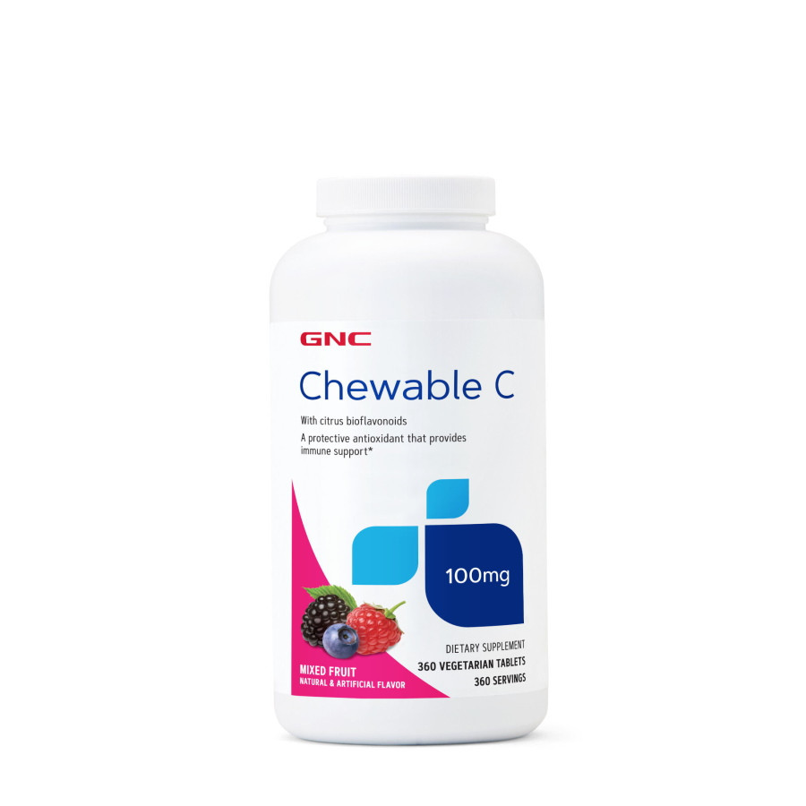 Вітаміни та мінерали GNC Chewable C 100 mg, 360 вегатаблеток