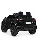 Дитячий електромобіль Джип Land Rover Evoque, колеса EVA, шкіряне сидіння, M 4418 EBLR-2 чорний, фото 9