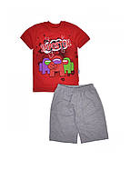Комплект (шорти, футболка) для хлопчика з персонажами гри Among US