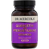Кверцетин і Птеростільбен, Quercetin and Pterostilbene Advanced, Dr. Mercola, 60 капсул