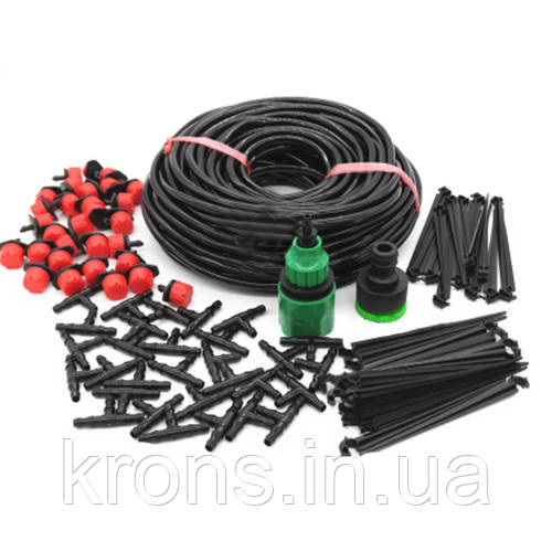 Комплект для крапельного поливу саду городу Aqualin 25м + 30 форсунок, фото 1
