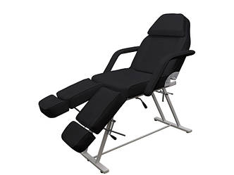Педикюрне крісло кушетка педикюрная стаціонарна кушетки для педикюру для салонів краси 240 Чорний