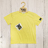Футболка вільного крою для хлопчика SmileTime Adventure, лимонна, фото 3