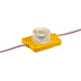 Модуль інжекторний світлодіодний жовтий 12 в smd3030 1LED 1.5 Вт герметичний (кластер)