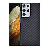 Карбоновий чохол для Samsung Galaxy S21 Ultra Karbon case