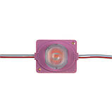 Модуль інжекторний світлодіодний рожевий 12 в smd3030 1LED 1.5 Вт герметичний (кластер), фото 2