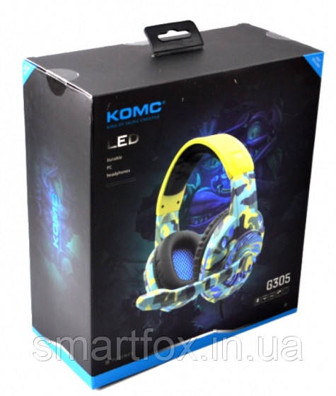 Накладні навушники з мікрофоном KOMS G305