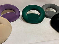 Стілець Holy 4 BK-Base зелений 1003 велюр на чорній квадратній основі, з регулюванням висоти, фото 3