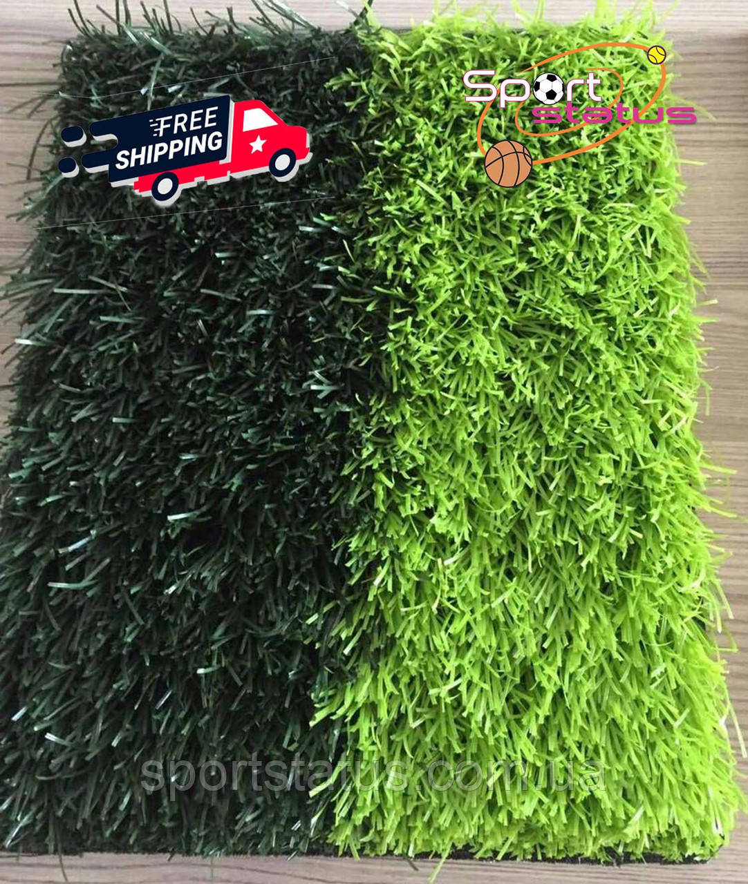 Искусственная трава для футбола 40 50 60 мм для футбольных полей - фото 1 - id-p1223932948