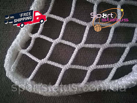 Сітка ЕВРОPREMIUM D 3,5 мм осередок 10 см загороджувальна без вузлова огороджувальна для спортмайданчиків, фото 1