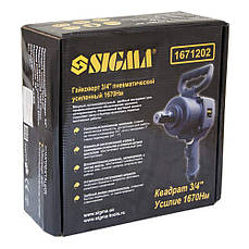 Гайковерт пневматичний 3/4 1670 Нм SIGMA 6712021