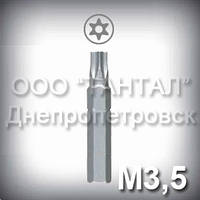 Бита М3,5 шліц Security Torx — насадка для викрутки до гвинтів антивандальним М3
