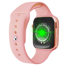 Фітнес браслет трекер Smart watch T500 Plus Розумний спортивний смарт годинник пульсометр з мікрофоном для здоров'я, фото 4